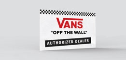 VANS Authorized dealer sticker